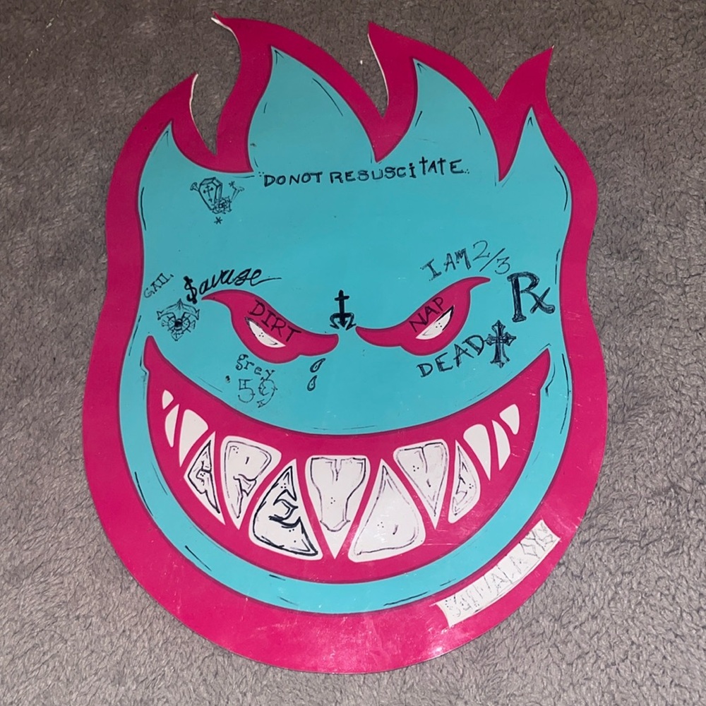 Giant Custom $B X Spitfire sticker (12”L / 7.5”W)